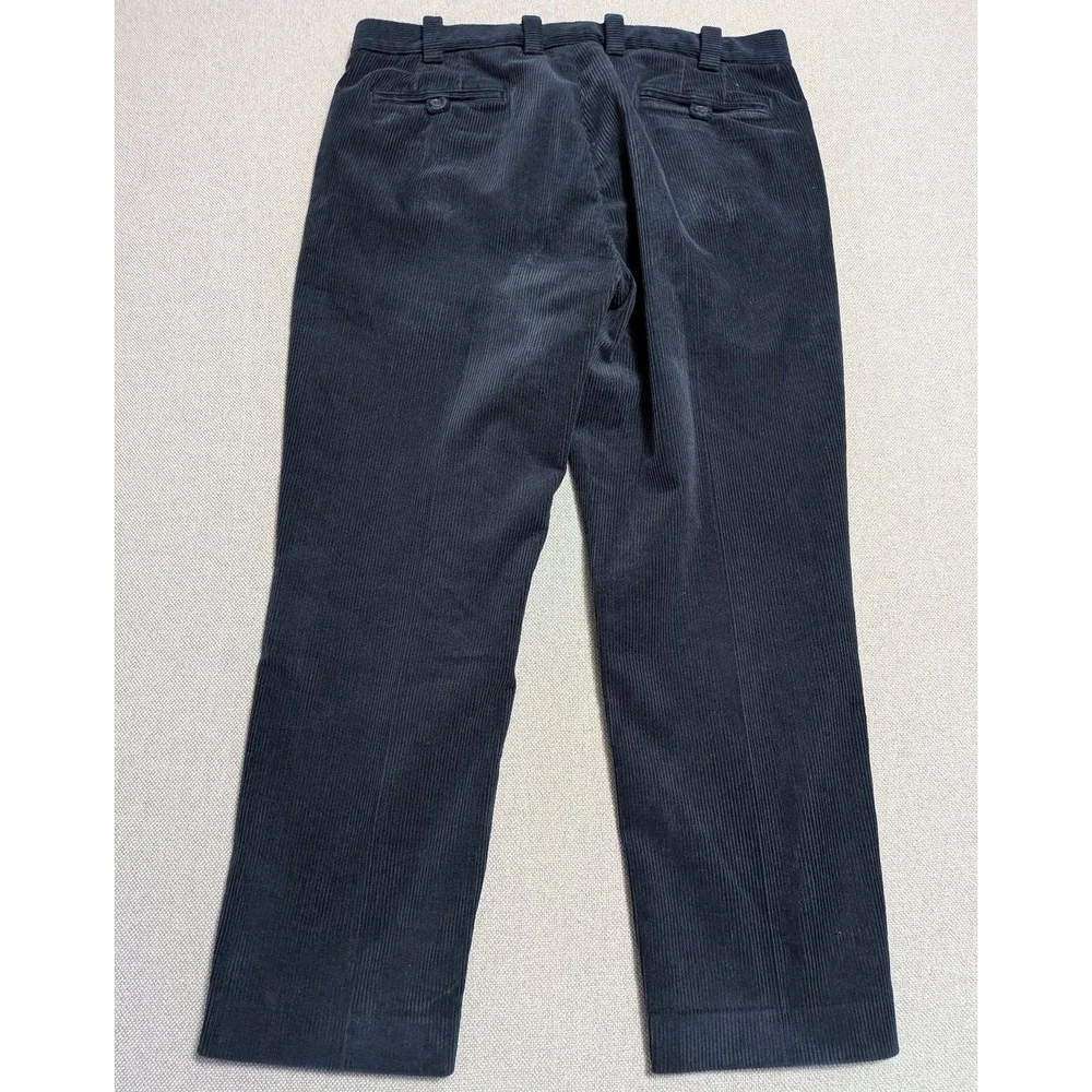 Brooks Brothers Men's 38x30 Navy Blue Corduroy Stretch Regular Fit Pants